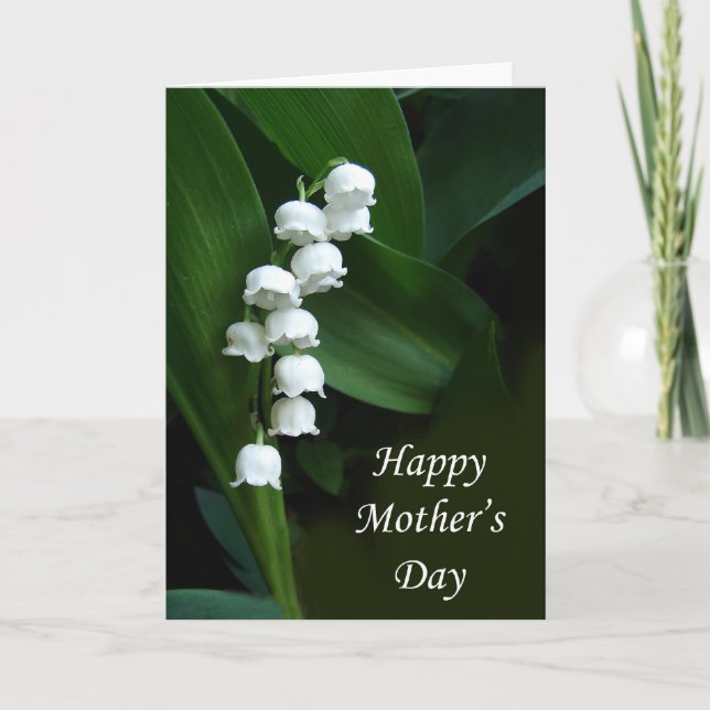 Lily of the Valley Mother's Day Card Karte (Vorderseite)