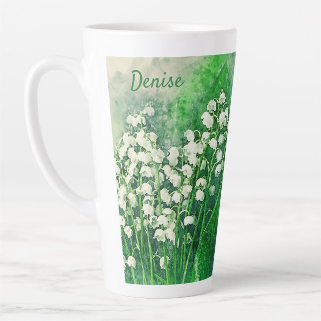Lily of the Valley Personalisiert Coffee Tasse Cup (Links)