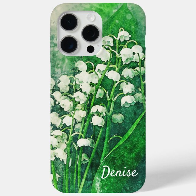 Lily of the Valley Personalisiert iPhone Cover Fal (Rückseite)