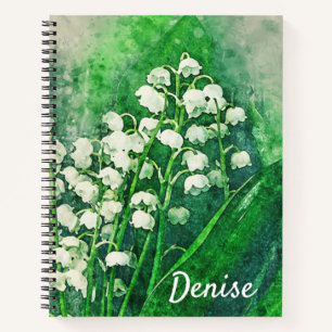 Lily of the Valley Personalisiert Notebook Notizbuch