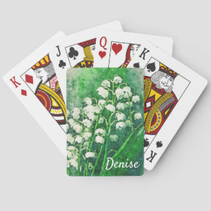 Lily of the Valley Personalisiert Playing Cards Spielkarten