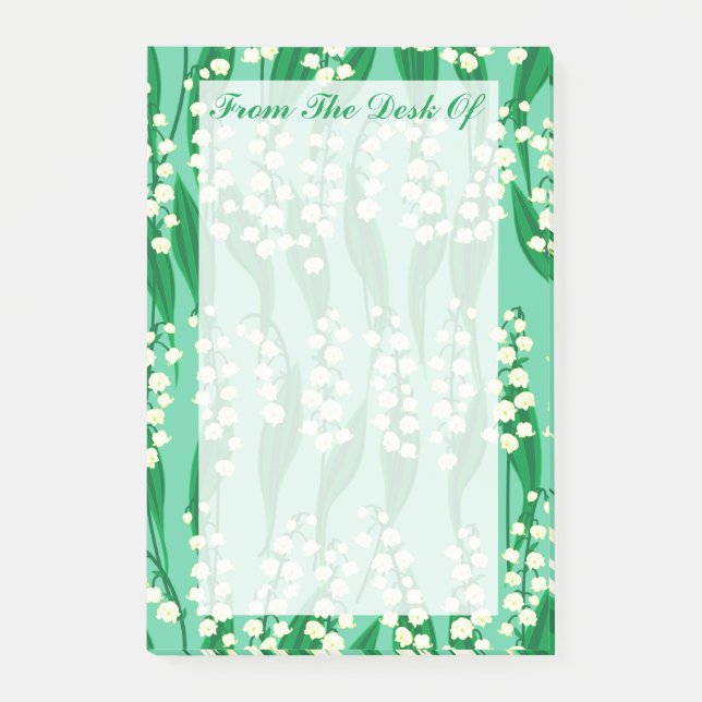 Lily of the Valley Post-it Notes Post-it Klebezettel (Vorderseite)