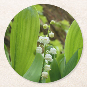 Lily of the Valley Runder Pappuntersetzer