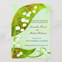 Lily of the Valley Rustic Wedding retten das Datum