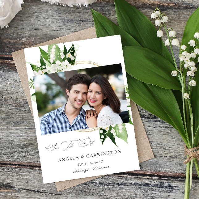 Lily of the Valley Save the Date Foto (Von Creator hochgeladen)