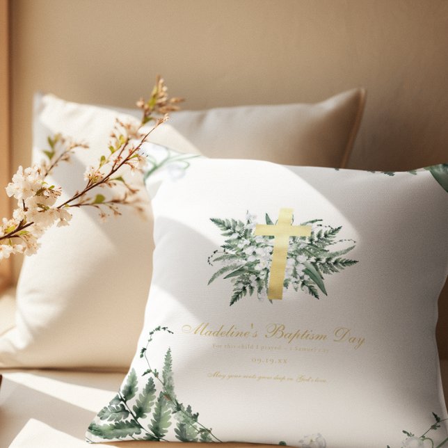 Lily of the Valley | Taufe Christening Keepake Kissen (Von Creator hochgeladen)