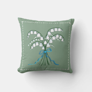 Lily of the Valley Throw Kissen