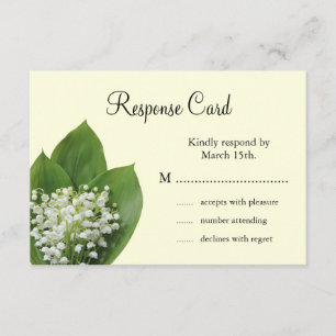 Lily of the Valley UAWG (Elfenbeinküste) RSVP Karte