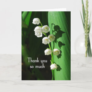 Lily of the Valley Vielen Dank Dankeskarte