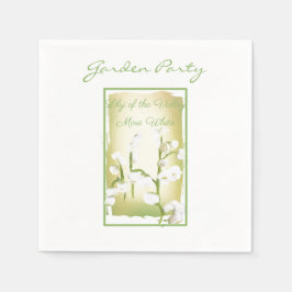 Lily of the Valley Watercolor Seed Pack Serviette