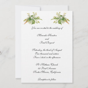 Lily of the Valley Wedding Einladung