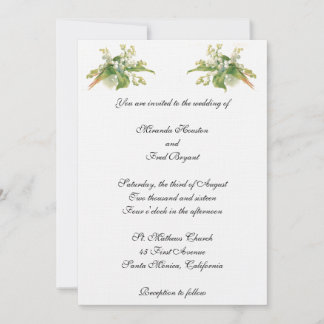 Lily of the Valley Wedding Einladung