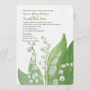 Lily of the Valley Wedding Einladung