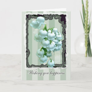 Lily of the Valley Wedding Happiness Card Karte