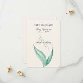 Lily of the Valley Wedding Save The Date