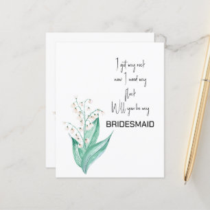 Lily of the Valley wirst du meine Bridesmaid sein