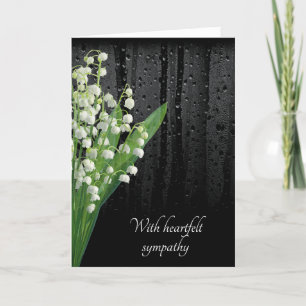 Lily of the Valley with Rain Card Karte