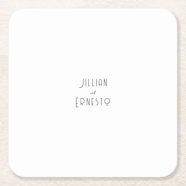 Lily of Valley Collection | Weiße Anwendung Rechteckiger Pappuntersetzer (Vorderseite)