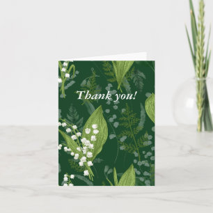 Lily of Valley mit Ferns   Dunkelgrüne Blank insd