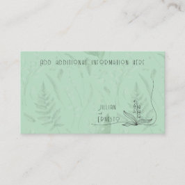 Lily of Valley mit Ferns | Weich grün mit Grafik Begleitkarte