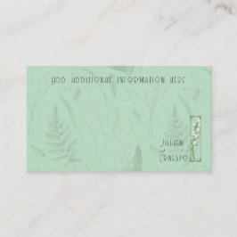 Lily of Valley mit Ferns | Weich grün mit Grafik Begleitkarte