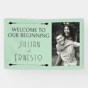 Lily of Valley   Weich grün mit Foto Banner