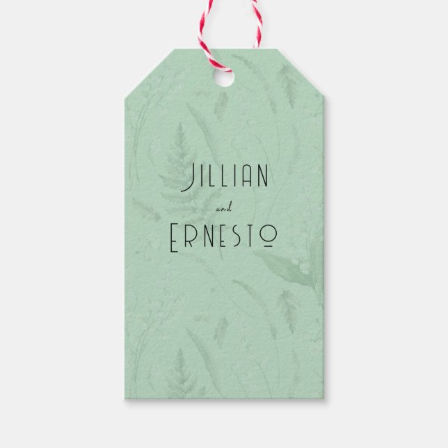 Lily of Valley | Weiche grüne Großmittelbezeichnun Geschenkanhänger (Vorderseite)