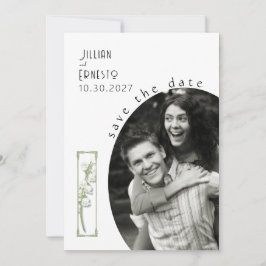 Lily of Valley | Weiß Save the Date v2 Einladung