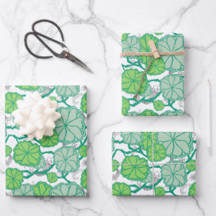 Lily Pad Japanese Garden Geschenkpapier Set