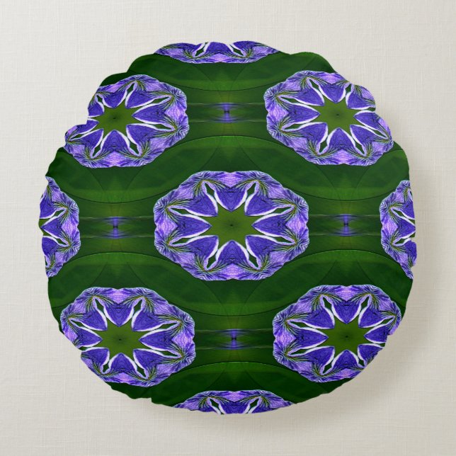 Lily Pad Sterne....... Rundes Kissen (Vorderseite)