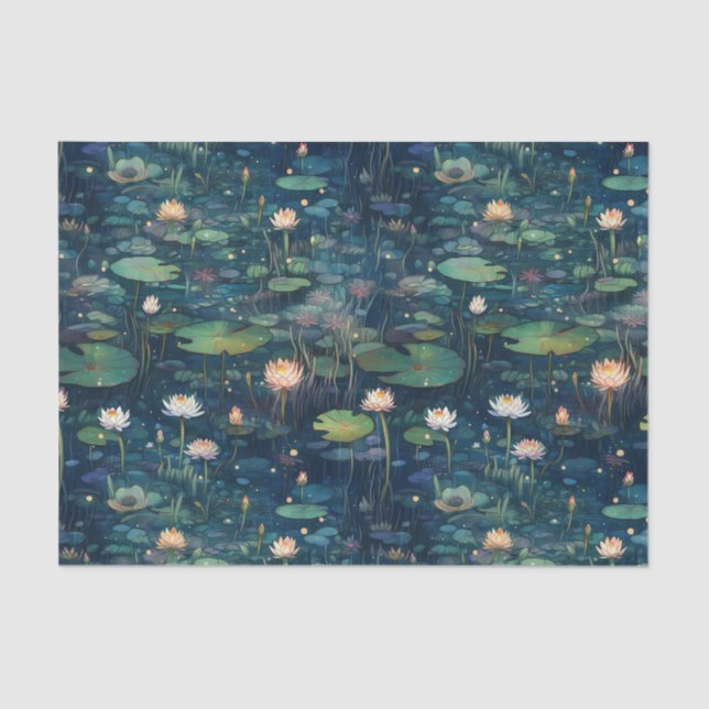 Lily Pads und Blume Seidenpapier (Vorderseite)