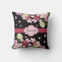 Lily & Peony Floral Black