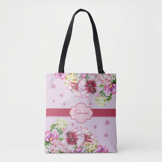 Lily & Peony Floral Lila (Vorderseite)