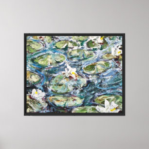 Lily Pond #3 von Artist Peter Demopoulos Leinwanddruck