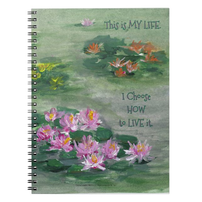 *'LiLy Pond' Design-Notebook Notizblock (Vorderseite)