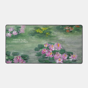 "LiLy Pond"-Design Schreibtischunterlage