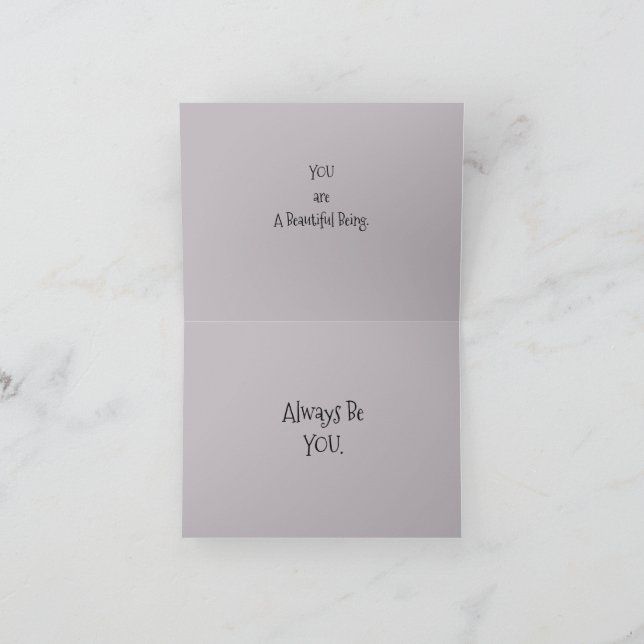 *'LiLy Pond' Design, Sie sind ein schönes Sein, Karte (Innenseite)