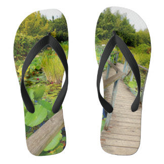 Lily Pond Flip Flops