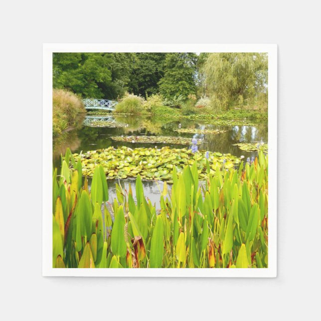Lily Pond Paper Napkins Serviette (Vorderseite)