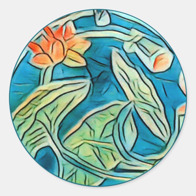 Lily Pond Sticker (Vorderseite)