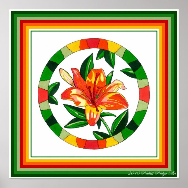 Lily Print Poster (Vorne)