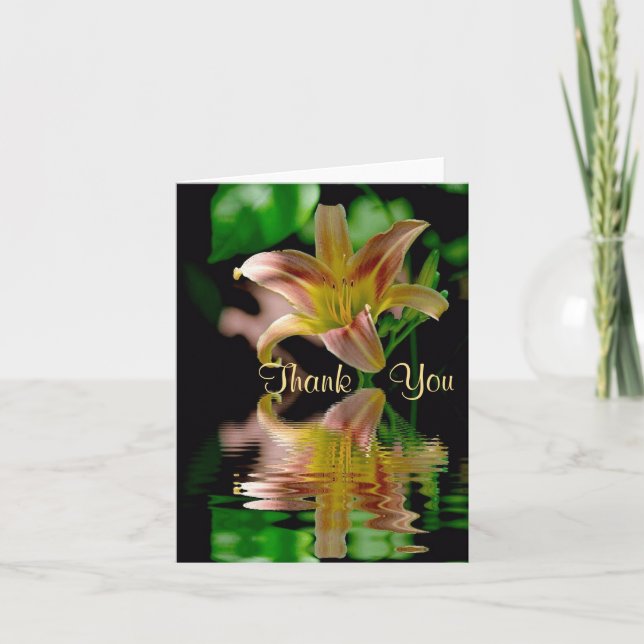 Lily Reflektion Dankeschön Card Dankeskarte (Vorderseite)