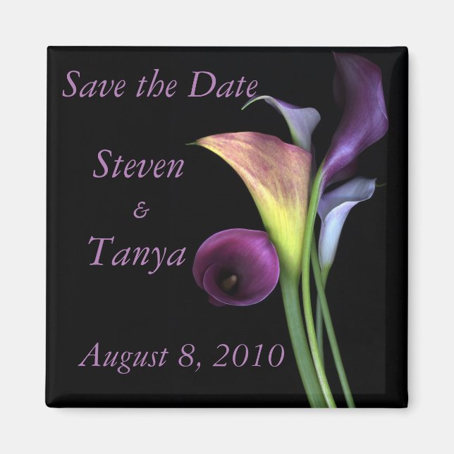 Lily Save the Date Magnet (Vorne)