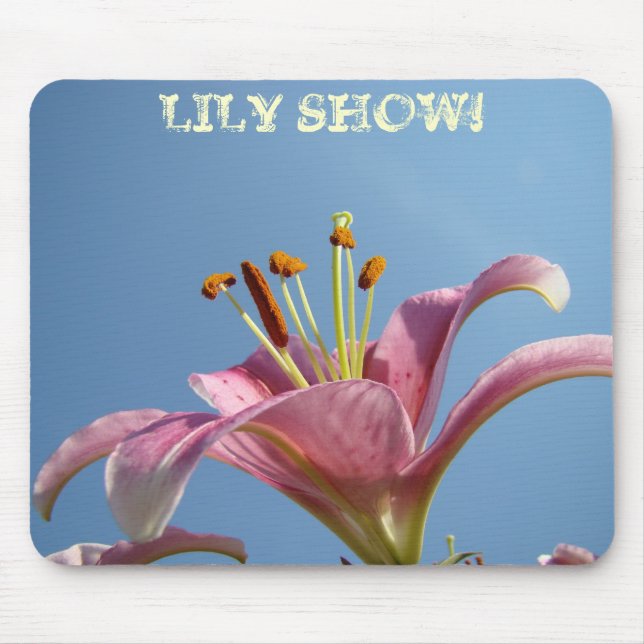 LILY SHOOUS! Mousepad Pink Calla Lily Blume (Vorne)