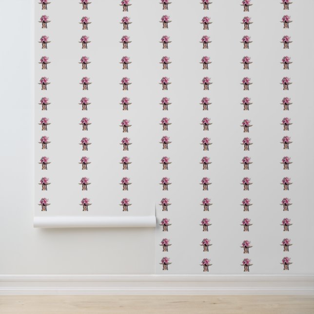 Lily the Goat Peel & Stick Tapete (Anwendung)