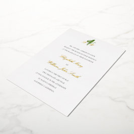 Lily Valley Wappen Formal Traditionelle Hochzeit G Folieneinladung