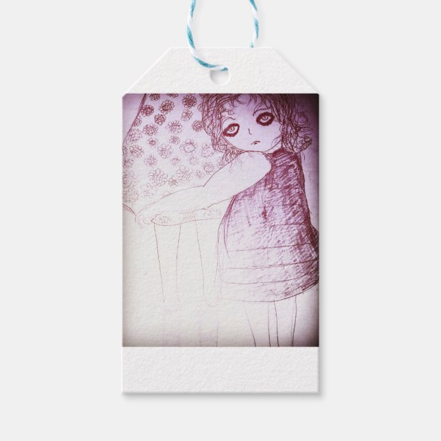 Lily war ein kleines Mädchen Geschenkanhänger (Vorderseite)