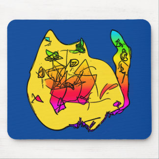 Lily's Abstrakte Katze Mousepad
