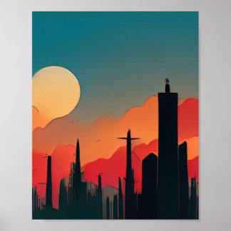 Lima-Comic-Stil Poster