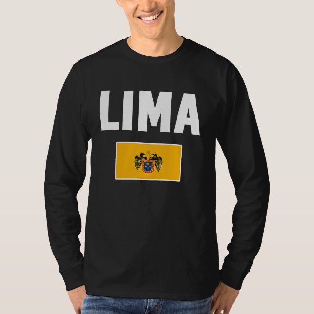Lima Flag souvenir  Peru T-Shirt (Vorderseite)